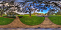 An HDR interactive panoramic image of Bay Pines, Pinellas County. The photographic images were shot with a Canon 60D.