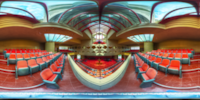 An HDR interactive panoramic image of Annie Pfeiffer Chapel, Florida Southern College, Lakeland Florida. The photographic images were shot with a Canon 60D.