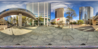 An HDR interactive panoramic image of Bank of America Plaza, Tampa. The photographic images were shot with a Canon 60D.