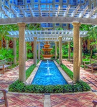 This link leads to a panoramic image of The courtyard at Parkcrest condominiums, shot with a Canon S95. This location provides beautiful views of downtown Tampa.