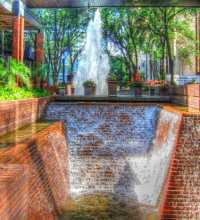 This link leads to a panoramic image of Poe Plaza. The photographic images were shot with a Canon S95. Poe Plaza sits between Tampa City Center buildings one and two.